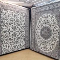 فرش ماشینی طرح نائین اصفهان دستباف گونه ۱۲/۹/۶متری|فرش|اصفهان, نصرآباد|دیوار