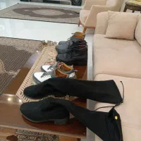 چند عدد پوتین اصل چرم گاوی