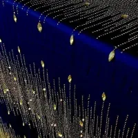 پارچه مخمل با نگین اصل و یاقوت