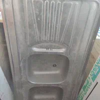 سینک ظرفشویی دو کاسه در حد نو|مصالح و تجهیزات ساختمان|سنندج, |دیوار