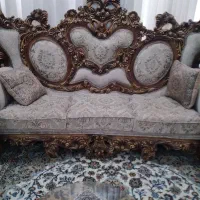یک دست مبل  ۷نفره تمام چوب سلطنتی|مبلمان خانگی و میز عسلی|تهران, دهکده المپیک|دیوار