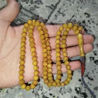 تسبیح کهربا 101 عددی تراش استاد جمشید