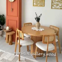 ارغوان میز ناهار خوری سبکِ کرکره ای ژینا|میز و صندلی غذاخوری|تهران, مینیسیتی (شهرک نفت)|دیوار