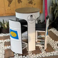 ست میز و صندلی کم جا ( بشکه ای -دو نفره و سه نفره)