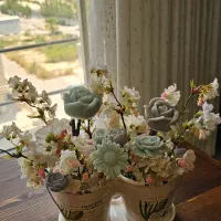 باکس گل و شمع دکوراتیو