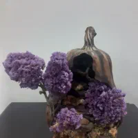 گل  و گلدان جاودان  گلدان پلیستر