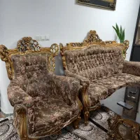 مبل سلطنتی ۷نفره با ۲تا میزبان|مبلمان خانگی و میز عسلی|آستانه اشرفیه, |دیوار