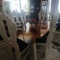 مبل هفت نفره و میز ناهار خوری 6 نفره در حد نو|مبلمان خانگی و میز عسلی|کرمانشاه, |دیوار