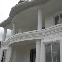 نمای رومی سیمانکاری شسته.طرح سنگ وچوب|خدمات پیشه و مهارت|بندرعباس, |دیوار