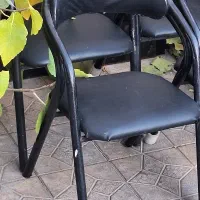 صندلی/صندلی انتظار/فلزی/چرم