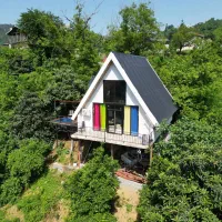 کلبه دوخوابه جکوزی دردل جنگل بالابندی ۳