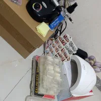 لوازم کاشت ناخون یووی و سوهان برقی