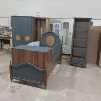 سرویس سیسمونی  حصیری دو تیکه سه تیکه کمد تخت|تخت و صندلی بچه|مشهد, توس (بلوار توس)|دیوار