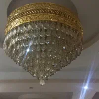 دو عددلوسترقطر۹۰ و۴۰ درحدنو و ساعت خیلی قدیمی برنز|لوستر و چراغ آویز|تهران, آبشار تهران (دریاچه)|دیوار