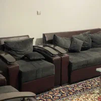 مبل ۷ نفره شیک و تمیز آماده استفاده، قیمت مناسب|مبلمان خانگی و میز عسلی|نوشهر, |دیوار