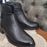 نیم بوت چرم طبیعی