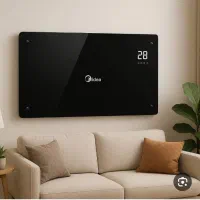 شوفاژ برقی میدیا شیشه ای بدون پره