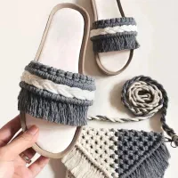 کیف و صندل مکرومه|کیف، کفش، کمربند|کرمان, |دیوار