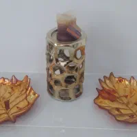 یک جفت پیش دستی  دیواری برگ پاییزی