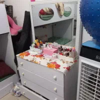 تخت دو طبقه تمام ام دی اف با اهن کشی|تخت و سرویس خواب|رفسنجان, |دیوار