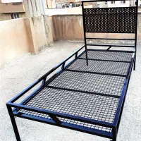تخت خواب یکنفره فلزی عالی نو ابعاد ۲۰۰ در ۹۰