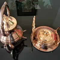 قوری وارمردار برنجی|قوری، کتری، قهوه‌ساز دستی|بومهن, |دیوار