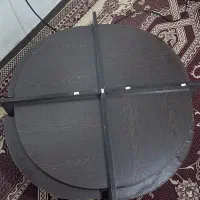 میزعسلی گل میز با شیشه