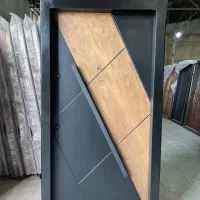 درب ضدسرقت لاین افقی نرده شیشه ای، استیل کد D004|مصالح و تجهیزات ساختمان|محمودآباد, |دیوار