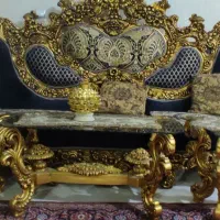 مبل سلطنتی ورق طلا