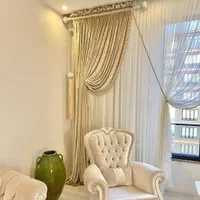 پرده ساده شاین حریر لمه کرپ کتان