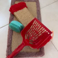 بیلچه واسکرچ و برس مخزن دار گربه