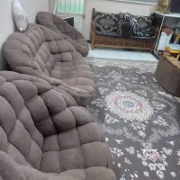 مبل  راحتی  صدفی  قهوه ای|مبلمان خانگی و میز عسلی|تهران, راه آهن|دیوار