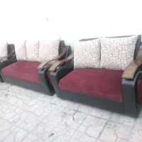 مبل دسته چوبی|مبلمان خانگی و میز عسلی|شیراز, هفت تنان|دیوار