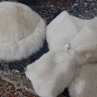 شال و کلاه طرح روسی پشمی کرم استخونی|لباس|شاهین‌شهر, مخابرات (شهید بهشتی)|دیوار