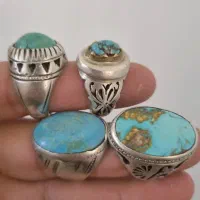 انگشتر نقره سنگ فیروزه