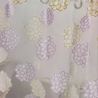 پرده گل برجسته