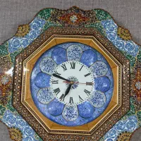 ساعت میناکاری گلیم تابلوفرش صنایع دستی