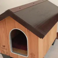 کلبه ی پت تمام چوب سایز کوچک|لوازم جانبی حیوانات|تهران, گلستان (شهرک راه آهن)|دیوار