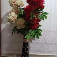 دسته گل مصنوعی همراه گلدان