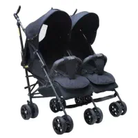 اقساط/کالسکه ۲قلوی دلیجان دیبا پلاس مشکی/قیمت قدیم