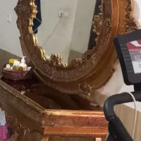 آینه کنسول تمام چوب راش