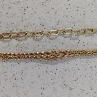 دو عدد دستبند طلا باهم