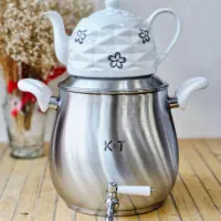 کتری قوری استیل کف چدن (خردکن قابلمه سرخکن چایساز)|قوری، کتری، قهوه‌ساز دستی|قم, سید معصوم|دیوار