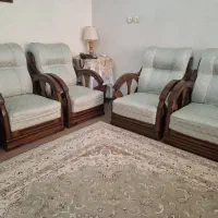مبل راحتی چوبی پارچه ای|مبلمان خانگی و میز عسلی|اصفهان, کوی امیریه|دیوار