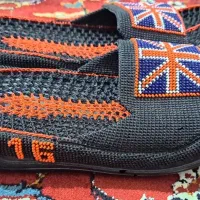 صندل مردانه با نخ ابریشمی زندان بافت اصل سفارشی