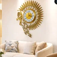 برنز ساعت برنج دیواری آرام گرد بی صدا برنزی برنجی