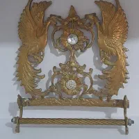 قندان برنجی و آویز حوله برنجی|ظروف سرو و پذیرایی|ورامین, ورامین|دیوار