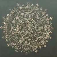 تابلو ۵۰×۵۰ سبز طلایی