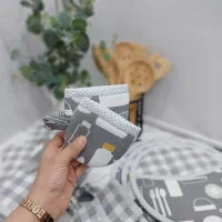 دوخت سرویس آشپزخانه دمکنی دستگیره دستکش فر|سفره، حوله، دستمال آشپزخانه|همدان, |دیوار