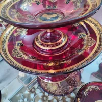 کریستال دکوری دوپوست اناری ورساچه نو جهیزیه|صنایع دستی و سایر لوازم تزئینی|تهران, پونک|دیوار